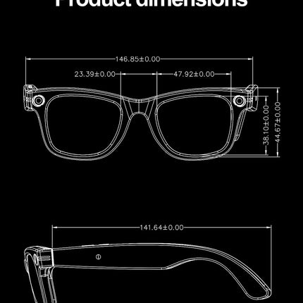 LIGE Smart Glasses 100W Pixel Camera Smart Glasses Camera Bluetooth Call Music Sunglasses AI Voice Assistant Video Sound Record