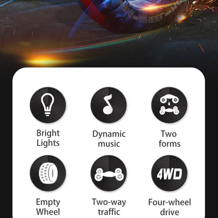 ZWN 1:12 4WD RC Car Radio Gesture Induction Music Light Stunt Remote Control Car off-Road Control  Boys Toys for Children Gifts