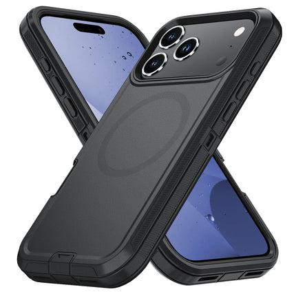 Heavy Duty Rugged Defender Cover for Official IPhone 17 Otter Armor Box for Magesafe Wireless Charge Case