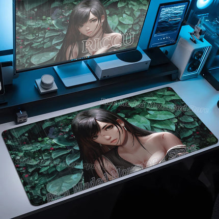 90x40 FINAL FANTASY VII Lockhart Large Mousepad Xxl Gaming Accessories Gamer Keyboard Desk Mat PC Accessories E-Sports Mouse Pad