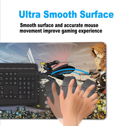 90x40 FINAL FANTASY VII Lockhart Large Mousepad Xxl Gaming Accessories Gamer Keyboard Desk Mat PC Accessories E-Sports Mouse Pad