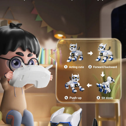 Intelligent Robot Dog Funny Cute Electronic Robotics Remote Control Stunt Smart Robots For Children Boys Creative Birthday Gifts