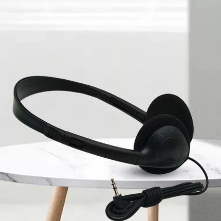 Comfortable Wearing Noise Reduction ABS Portable Headphone Wired Headset Earbud Stereo 3.5mm Clear HiFi Gaming Headphones