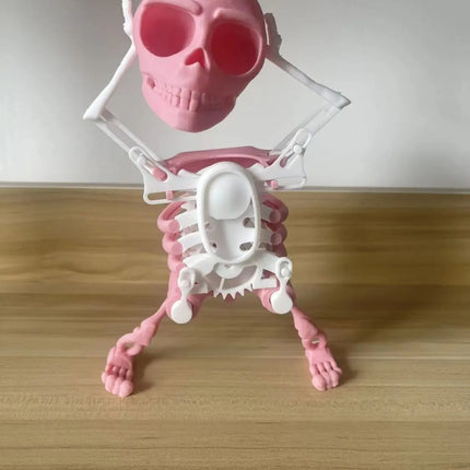 Dancing Skeleton Toys Clockwork Fun Little Toy Ornaments Creative Stress Relief Desktop Toys Gift For Friends Halloween Ornament