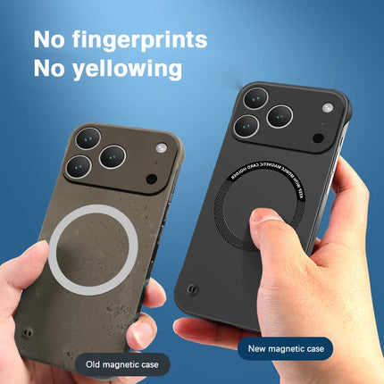 Original High Qualtiy Magnetic Wireless Charging Case for iPhone 17 Pro Max Air 5G Hard Cover Camera Protection Frameless Design