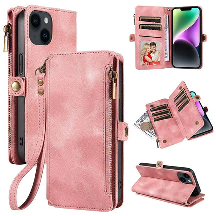 Multi-pocket Leather Wallet Case For iPhone 17 16 15 14 13 12 11 Pro MAX Wallet Card Holder For iPhone 15 Plus Book Case