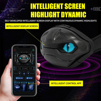 Cool Toothless style Satchel LED Screen Display APP Control Riding Drop Leg Side Bag Waterproof Dynamic Screen Shoulder Bags