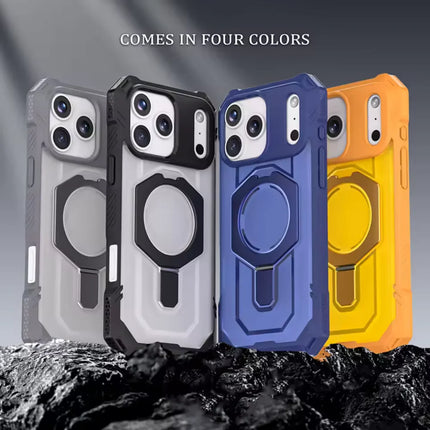 Luxury Heavy Military Armor Shockproof Case For iPhone 17 Magsafe Magnetic Ring Stand Holder Hard Cover