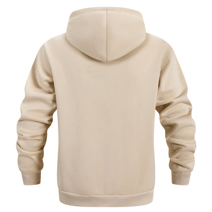 Men's Hoodie Zipper Warm Sweatshirts Fashion Men Casual Jacket Autumn Winter Outdoor Hoodie Pullover Male Sportswear Streetwear