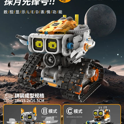 3 in 1 Technical RC Robot Dinosaur Building Blocks City Snail Racing Car Remote Control Bulldozer Truck Bricks Toys Kids Gifts