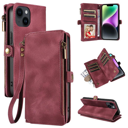 Multi-pocket Leather Wallet Case For iPhone 17 16 15 14 13 12 11 Pro MAX Wallet Card Holder For iPhone 15 Plus Book Case
