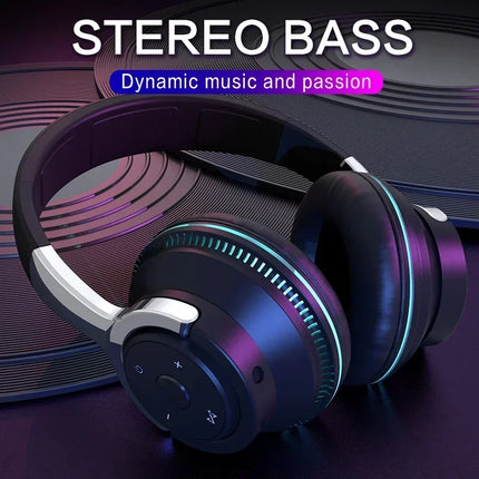 Wireless Bluetooth Headphones Hi-Res Audio Over The Earphone Bluetooth 5.3 Wired Dual-mode Headset with Microphone AUX Cable