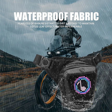 Smart LED Screen Motorcycle Bicycle Leg Bag Waterproof Ride Cycling Drop Leg Side Bag For Men Women DIY Pattern APP Control