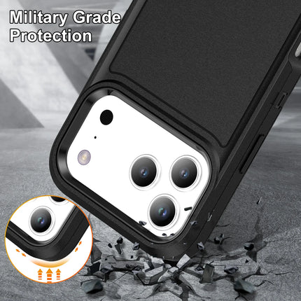 3 in 1 Hybrid Armor Shockproof Defend Case For iPhone 17 Heavy Duty Protection Rugged Cover