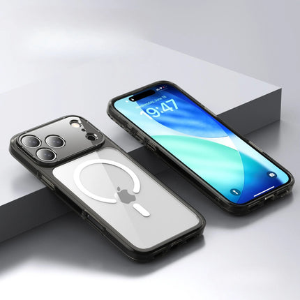 Transparent Magsafe Magnetic Phone Case for IPhone 17 Air 17 Pro Max Wireless Charging Shockproof Protective Hard Back Cover