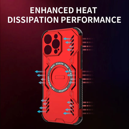 Tough Armor Heat Dissipation Phone Case For iPhone 17  Cover Magnetic Shockproof Shell Cases