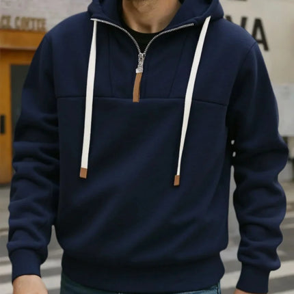 Men's Hoodie Zipper Warm Sweatshirts Fashion Men Casual Jacket Autumn Winter Outdoor Hoodie Pullover Male Sportswear Streetwear