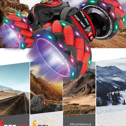 ZWN 1:12 4WD RC Car Radio Gesture Induction Music Light Stunt Remote Control Car off-Road Control  Boys Toys for Children Gifts
