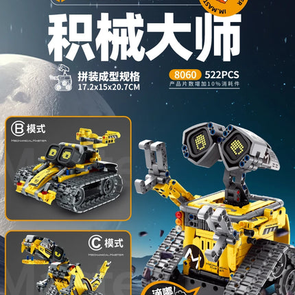 3 in 1 Technical RC Robot Dinosaur Building Blocks City Snail Racing Car Remote Control Bulldozer Truck Bricks Toys Kids Gifts