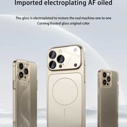 Original Glass Nano Matte Case For iPhone 17 Magnetic For Magsafe Wireless Charging Anti-Drop Phone Case