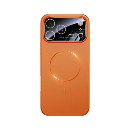 New Large Window Magsafe Phone Case for IPhone 17 Magnetic Wireless Charging Skin Feel PC Protection Phone Cover