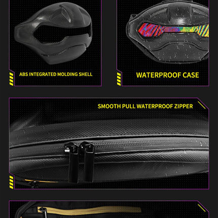 Cool Toothless style Satchel LED Screen Display APP Control Riding Drop Leg Side Bag Waterproof Dynamic Screen Shoulder Bags