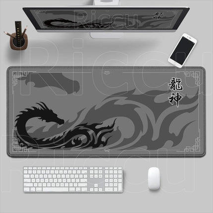 Black & Red Dragon God Mouse Pad Gaming XXL Non-Slip Keyboard Desk Mat Office Carpet Computer Mouse Mat XL New HD Print Mousepad