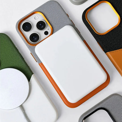 Card Holder Pocket MagSafe Leather Case Compatible with iPhone 17 Wireless Charging Protective Case