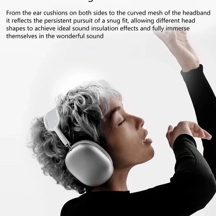 Wireless Over-Ear Headphones with ANC Noise Cancellation, Dual-Mode Design, Chip 5.4, Surround Sound, Button Control, Long Batte