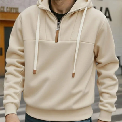 Men's Hoodie Zipper Warm Sweatshirts Fashion Men Casual Jacket Autumn Winter Outdoor Hoodie Pullover Male Sportswear Streetwear