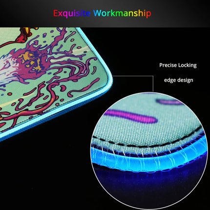 RGB Desk Mat LED Game Rubber Mousepad Calls Of Duty Mouse Pad Large Gaming Mouse Mat With Backlit Gamer Non-Slip Computer Carpet