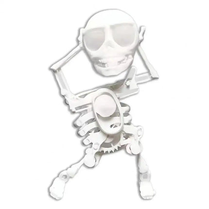 Dancing Skeleton Toys Clockwork Fun Little Toy Ornaments Creative Stress Relief Desktop Toys Gift For Friends Halloween Ornament