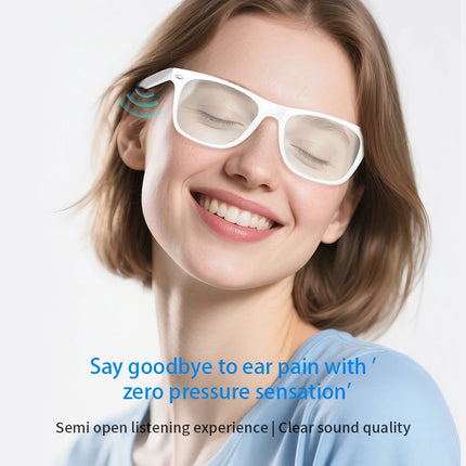New AI Translation Smart Glasses Bluetooth Call Headphones UV Protective Lenses Connected Bezel Outdoor Sports Sunglasses