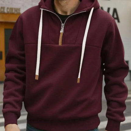 Men's Hoodie Zipper Warm Sweatshirts Fashion Men Casual Jacket Autumn Winter Outdoor Hoodie Pullover Male Sportswear Streetwear