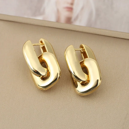 Gold Color Earrings Exaggerate Style Fashion Personalized Jewelry Exquisite Holiday Gifts Celebrity Same