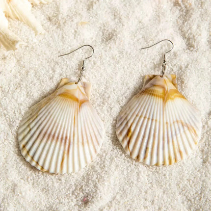 Simple Design Sense Natural Ring Spiral Earrings French Retro Baroque Exaggerated Women's Accessories