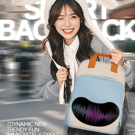 LED Display backpack woman multimedia backpack Travel Bags DIY Smart backpack School Bags fashion backpacks Waterproof Gift