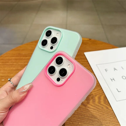 2in1 Matte TPU Case For iPhone 17 Cover PC + Silicone Shockproof Photo Holder Cover