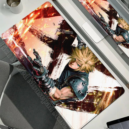 90x40 FINAL FANTASY VII Lockhart Large Mousepad Xxl Gaming Accessories Gamer Keyboard Desk Mat PC Accessories E-Sports Mouse Pad