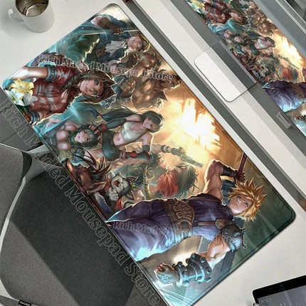 90x40 FINAL FANTASY VII Lockhart Large Mousepad Xxl Gaming Accessories Gamer Keyboard Desk Mat PC Accessories E-Sports Mouse Pad