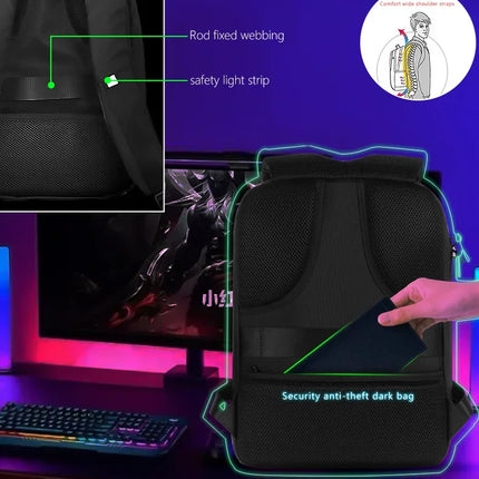 Motorcycle Bags Smart Led Pixel APP Display Screen Intelligent Advertising Business bag Waterproof Moto Riding Creative Backpack