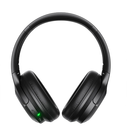 Wireless headphones QERE E80 Earphone bluetooth 5.3 ANC Noise Cancellation Hi-Res Audio Over the Ear Headset 70H 40mm Driver2.4G