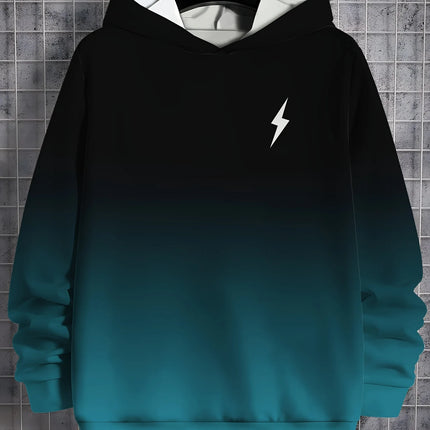 Men's Hoodie 3D Gradient Print Sweatshirts For Men Casual Hooded Shirt Hoodies Pullover Clothes Y2k Harajuku Top Men's Clothing