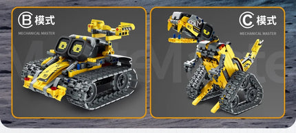3 in 1 Technical RC Robot Dinosaur Building Blocks City Snail Racing Car Remote Control Bulldozer Truck Bricks Toys Kids Gifts
