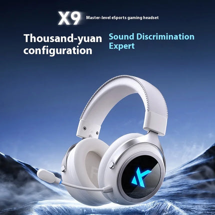New MCHOSE X9 Wireless Gaming Headphones 7.1 X9 Wireless Bluetooth Earphones Fps With Microphone Esports Custom Headphones Gifts