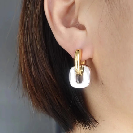 Gold Color Earrings Exaggerate Style Fashion Personalized Jewelry Exquisite Holiday Gifts Celebrity Same