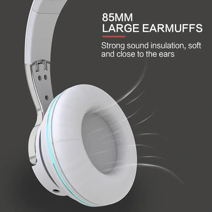 Wireless Bluetooth Headphones Hi-Res Audio Over The Earphone Bluetooth 5.3 Wired Dual-mode Headset with Microphone AUX Cable