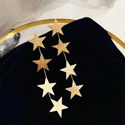 Beautiful Stars Long Earrings For Women Unique Statement New Fashion Jewelry Wholesale