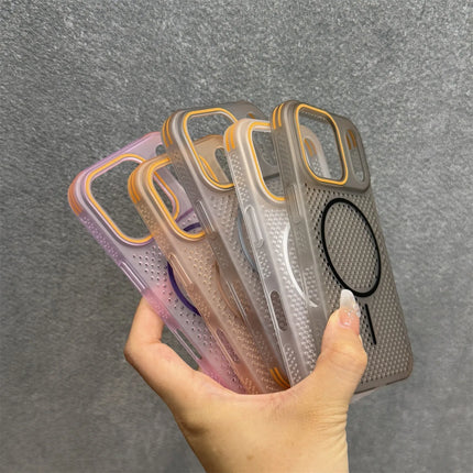 Breathable Heat Dissipation Magnetic Phone Case For iPhone 17 Air 17 16 15 14 13 12 Pro Max Plus Magsafe Wireless Charging Cover