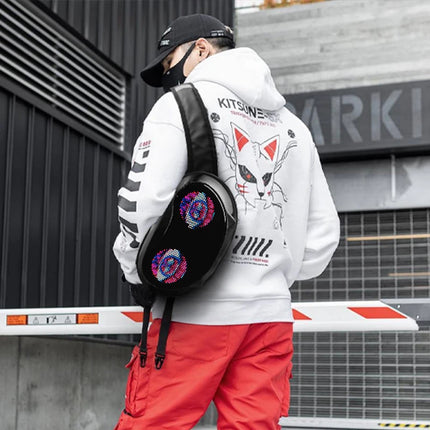 LED Smart Display Chest Bag holiday crossbody bag travel crossbody bag waterproof shoulder bag sports waterproof bag bag travel